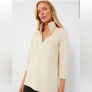 Tucknernuck Margot top in faux suede size L